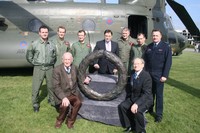 Bomber Command Memorial Wreath Arrives At Museum.